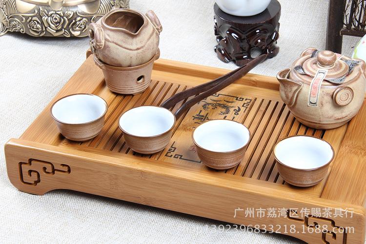 高档特价茶盘 祥福厂家直销批发 孟宗竹制功夫茶具 茶道登龙门